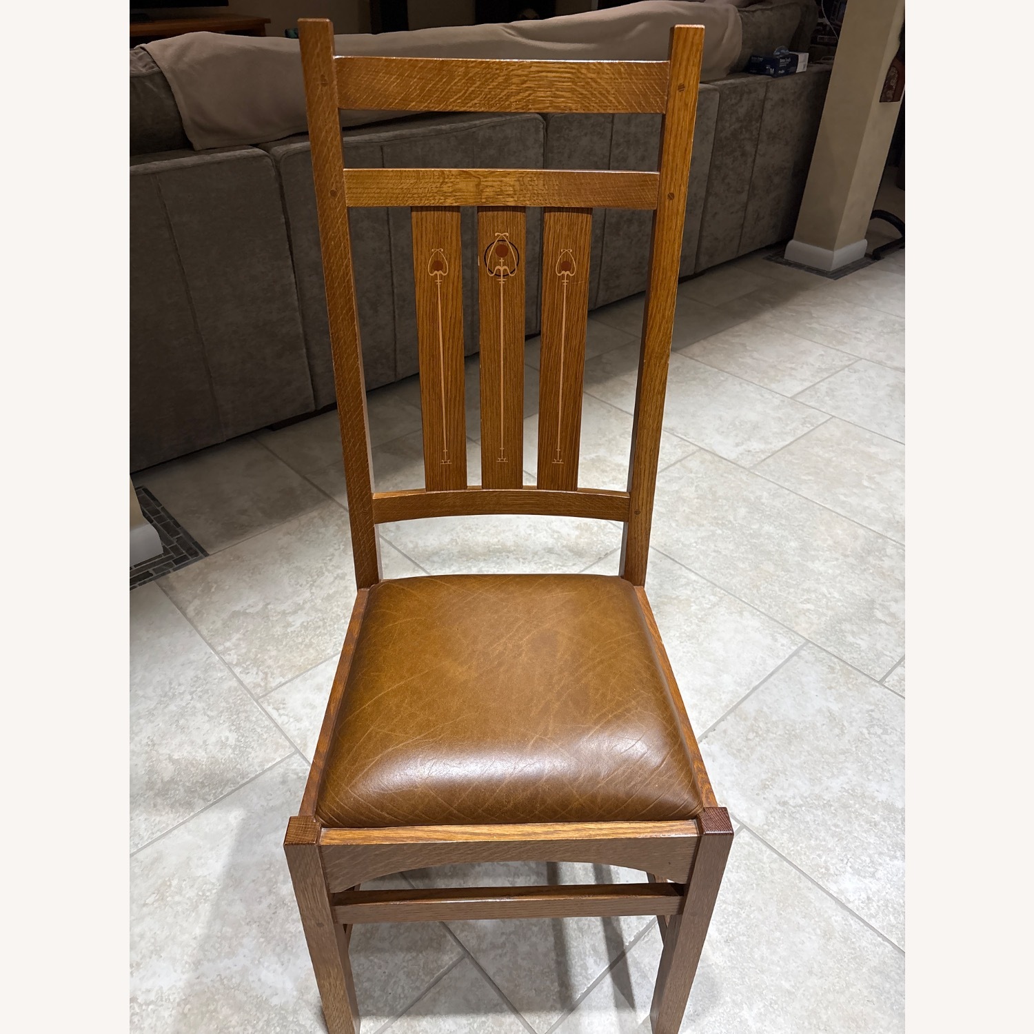 Stickley Dining Table with 4 Chairs - image-3
