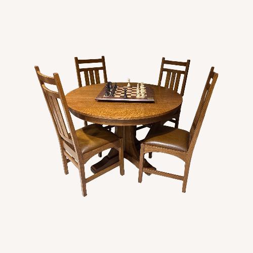 Used Stickley Dining Table with 4 Chairs for sale on AptDeco