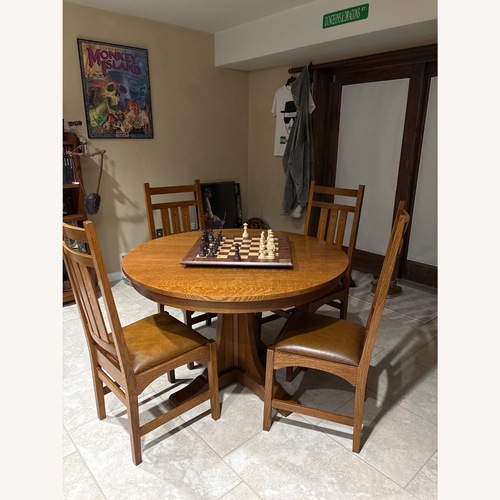 Used Stickley Dining Table with 4 Chairs for sale on AptDeco