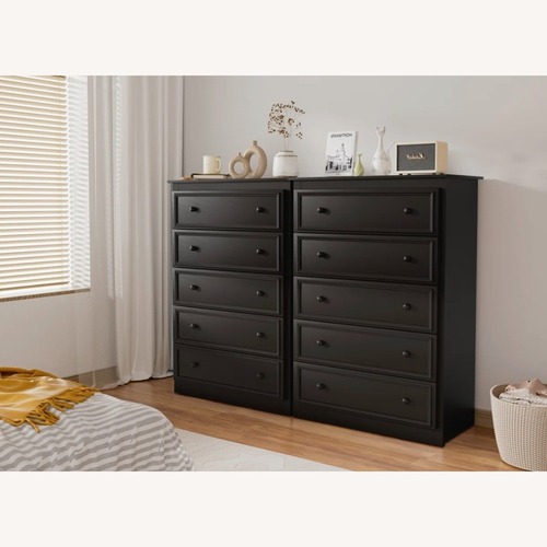 Used China Furniture & Arts Black Wood Chest for sale on AptDeco