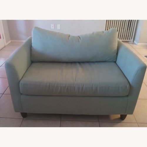 Used Leggett & Platt Blue Sleeper Sofa for sale on AptDeco