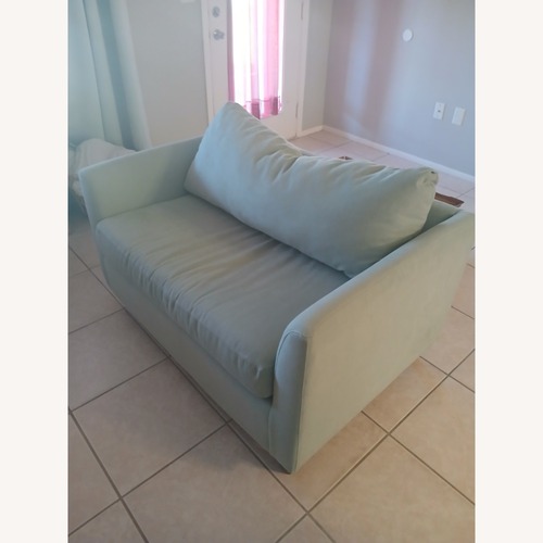 Used Leggett & Platt Blue Sleeper Sofa for sale on AptDeco