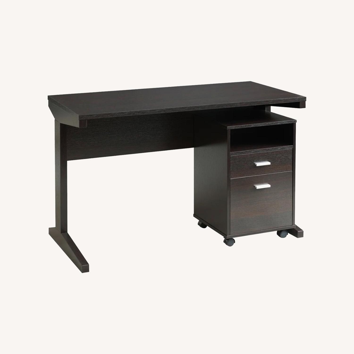 Jesper Office Dark Brown Desk - image-0