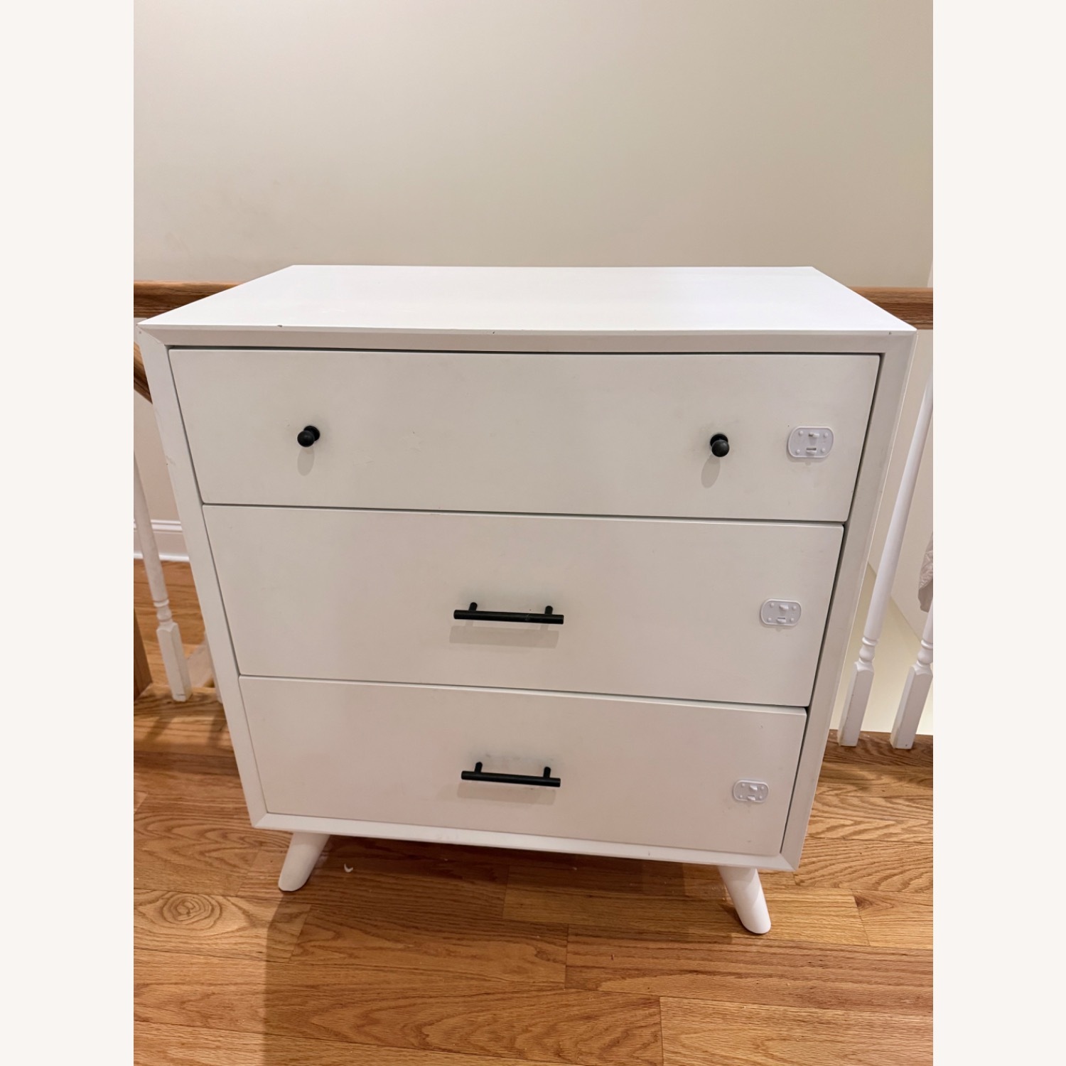 West Elm Kids White Wood Dresser - image-1