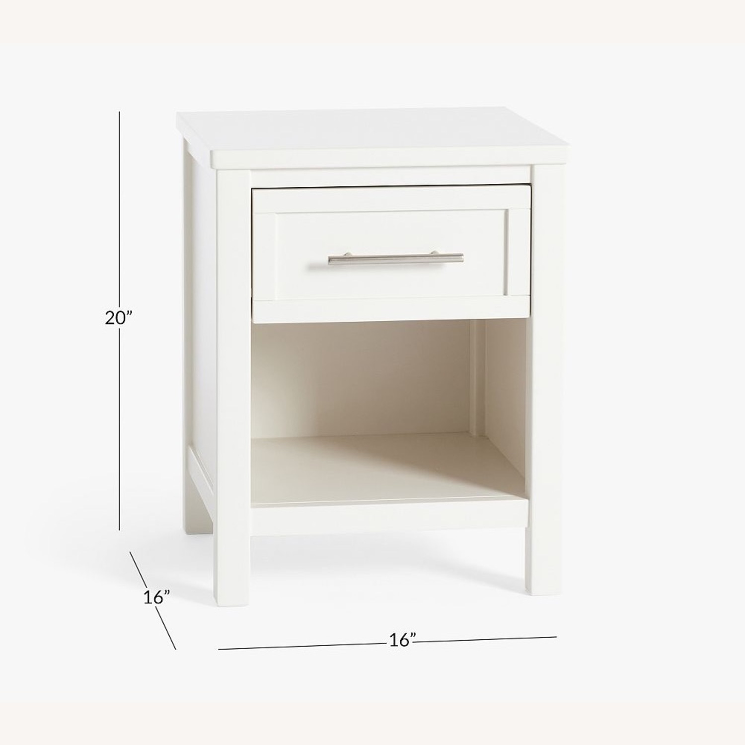 Pottery Barn Camden Nightstand (White) - image-1