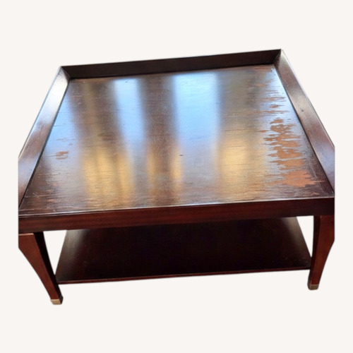 Used Z Gallerie Dark Brown Coffee Table for sale on AptDeco