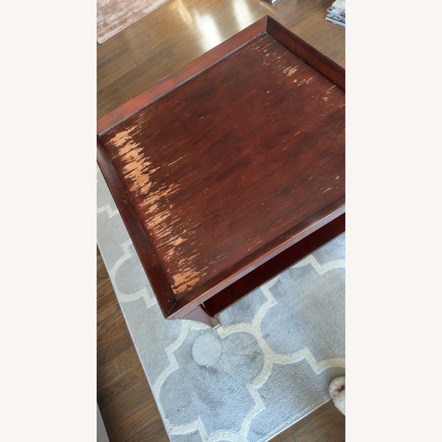 Z Gallerie Dark Brown Coffee Table - image-3