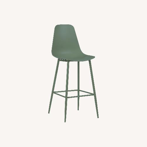 Used Article Svelti Green Metal Stool for sale on AptDeco