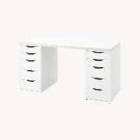IKEA LAGKAPTEN / ALEX White Study Desk