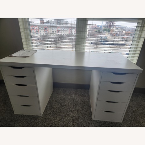Used IKEA LAGKAPTEN / ALEX White Study Desk for sale on AptDeco