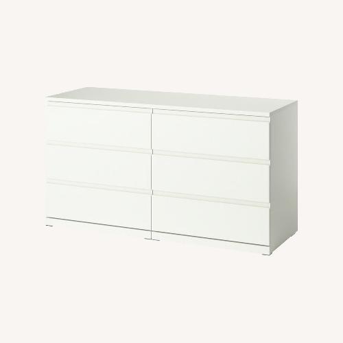 Used IKEA MALM White Wood Dresser for sale on AptDeco