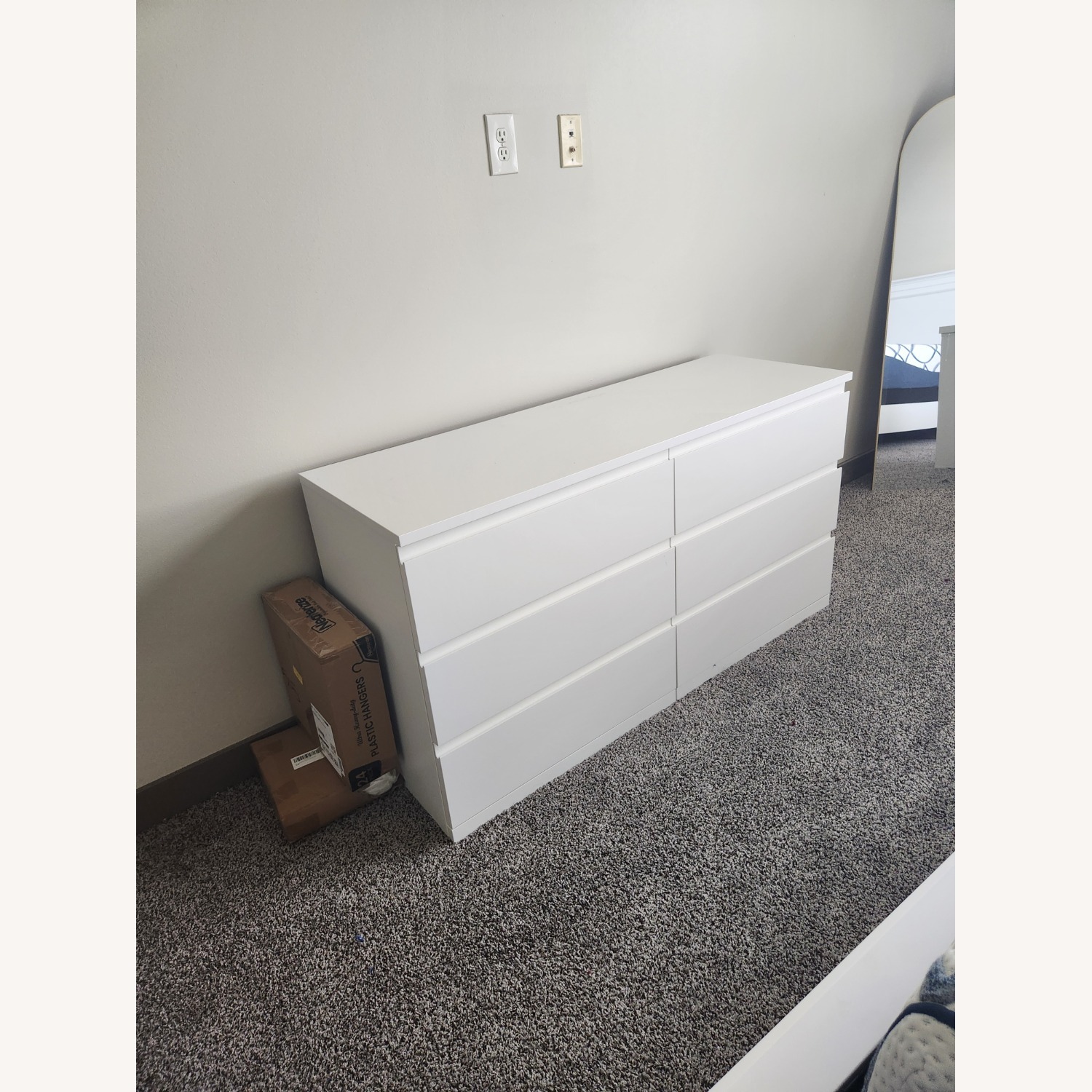 IKEA MALM White Wood Dresser - image-2