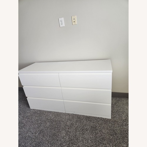 Used IKEA MALM White Wood Dresser for sale on AptDeco