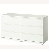 IKEA MALM White Wood Dresser