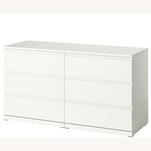 Used IKEA MALM White Wood Dresser for sale on AptDeco