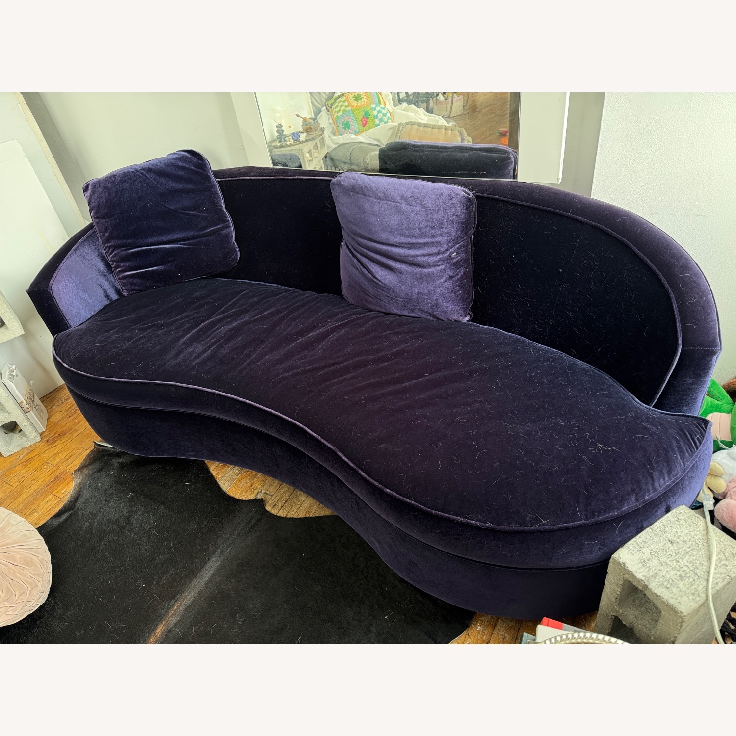 Bernhardt Purple Polyurethane 3+ Seater Sofa - image-5