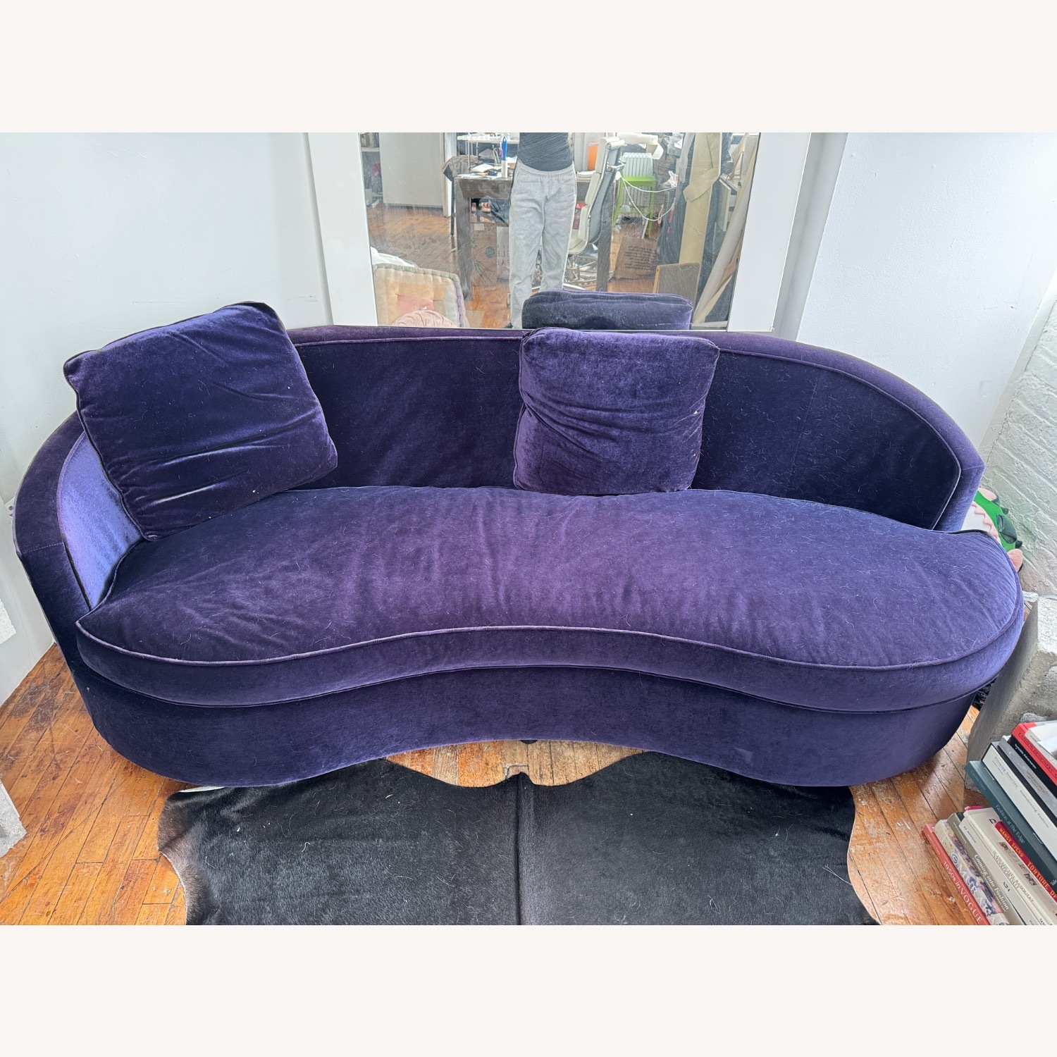 Bernhardt Purple Polyurethane 3+ Seater Sofa - image-3