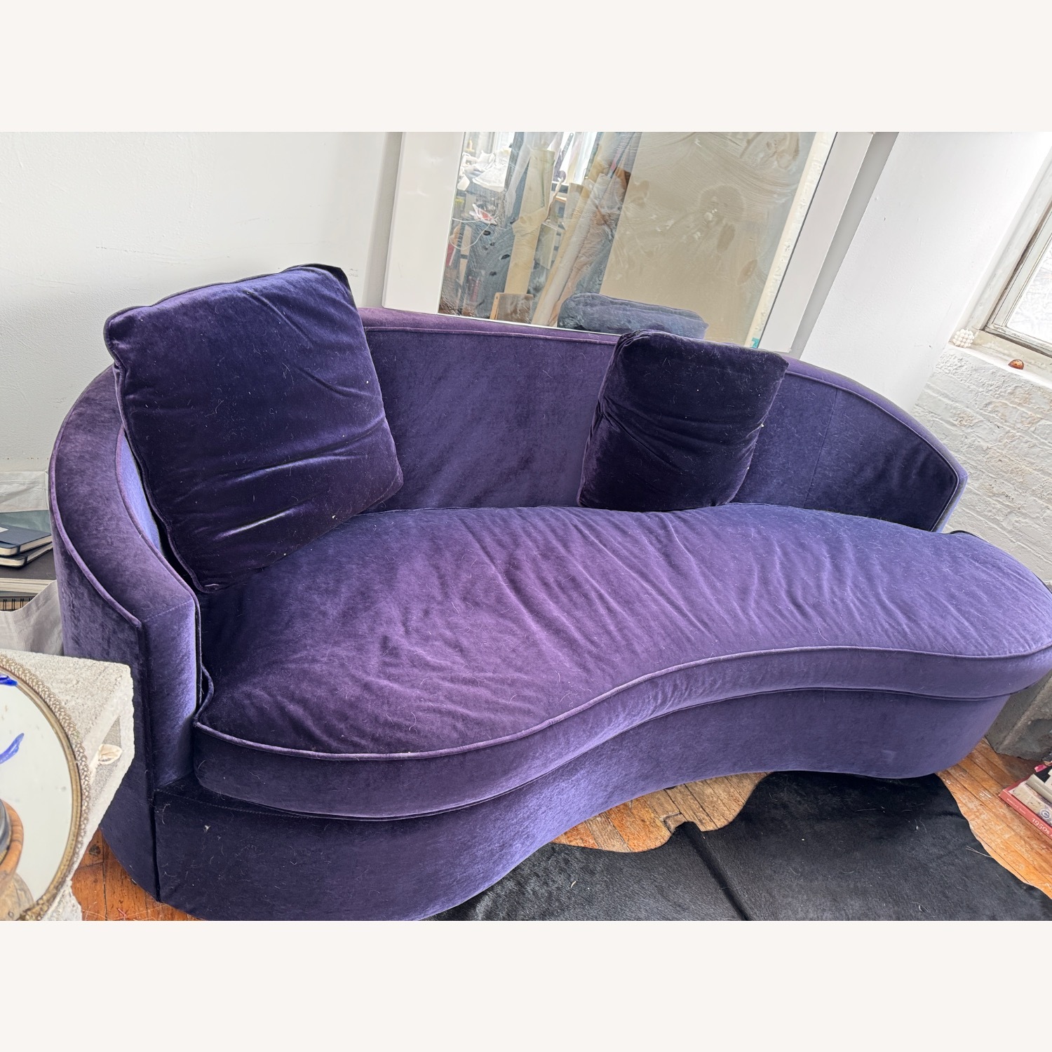 Bernhardt Purple Polyurethane 3+ Seater Sofa - image-4