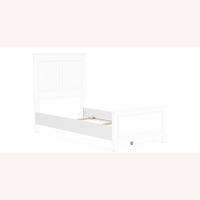 Ashely Furniture White Wood Full Bed, Headboard, Footboard