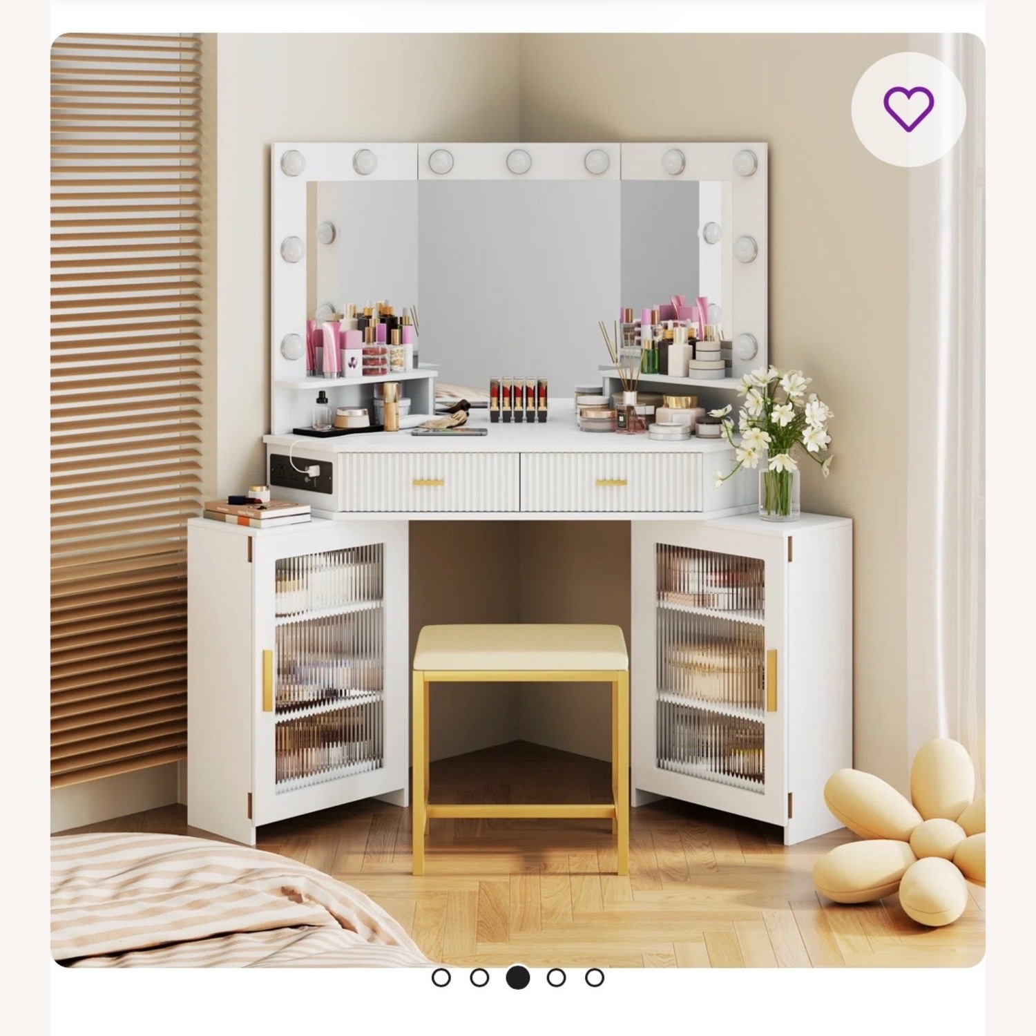 White Vanity with Lights  - image-6