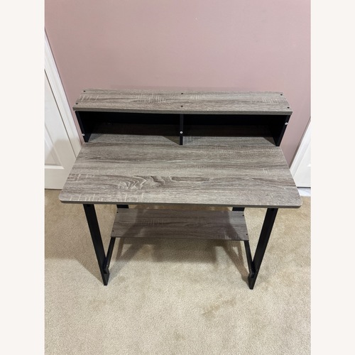 Used Black Wood Desk for sale on AptDeco