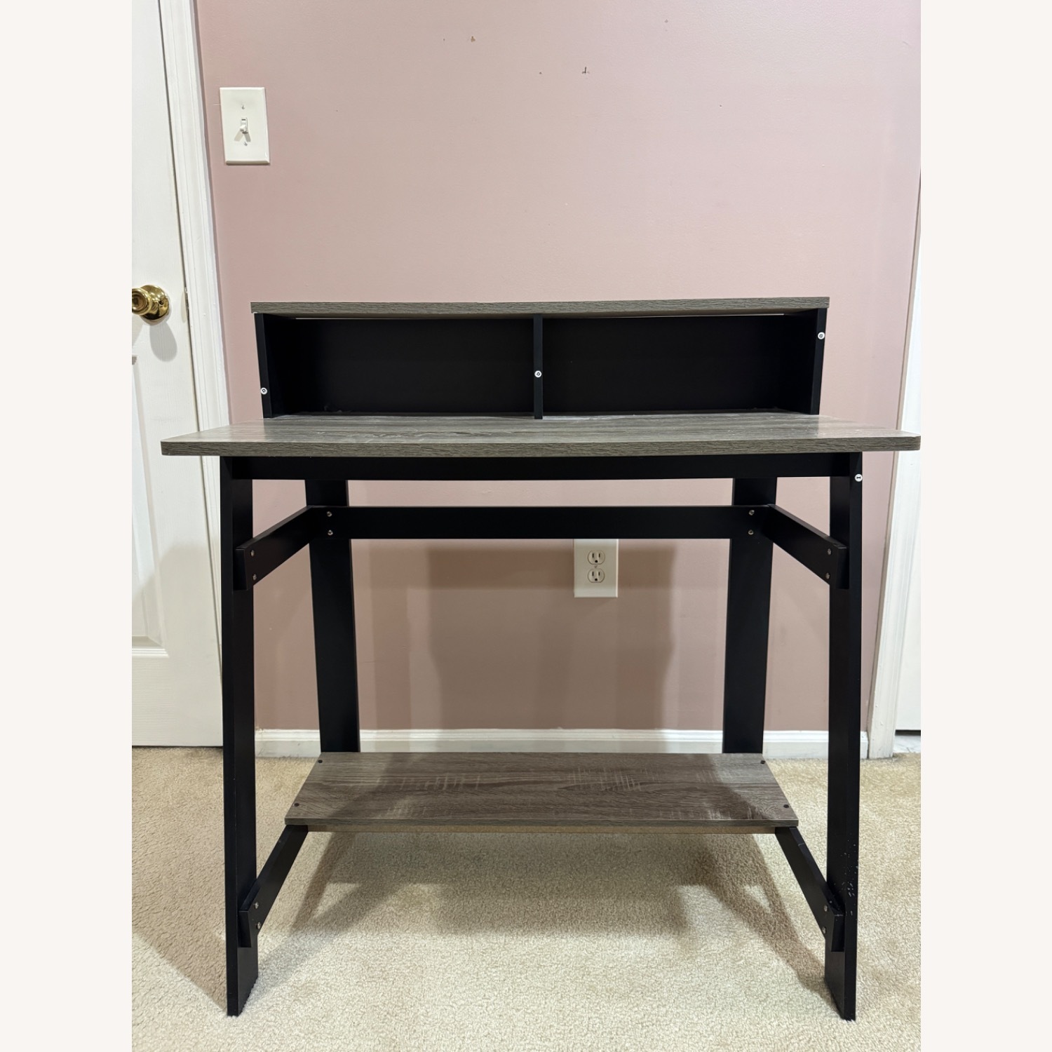 Black Wood Desk - image-1