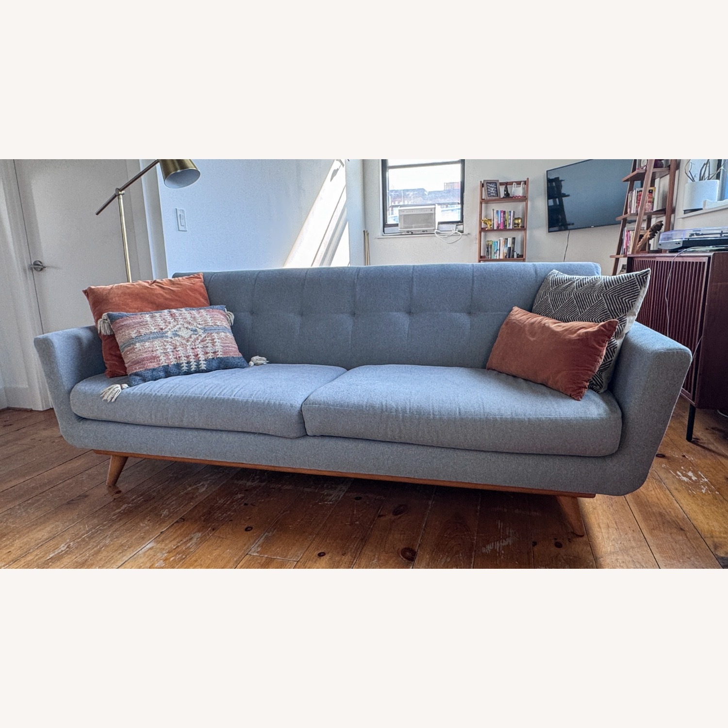 Thrive Furniture Nixon Light Gray Fabric 3+ Seater Sofa - image-2