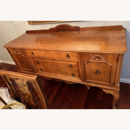 Used Antique Queen Anne Cherry Wood Buffet for sale on AptDeco