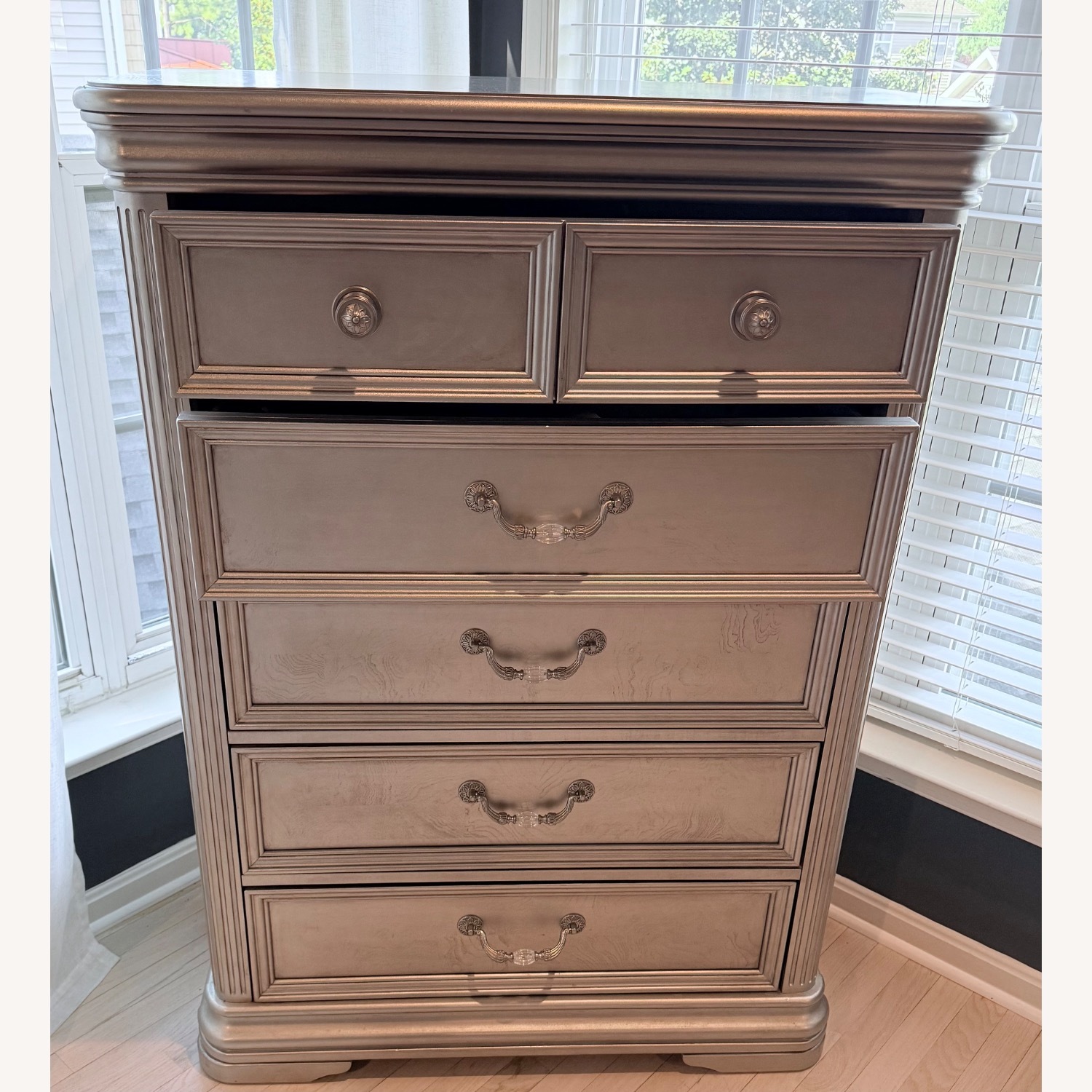 Ashley Furniture Brilanny Silver Wood Chest - image-3