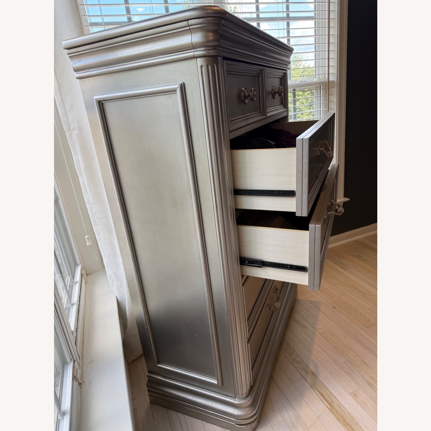 Ashley Furniture Brilanny Silver Wood Chest - image-7