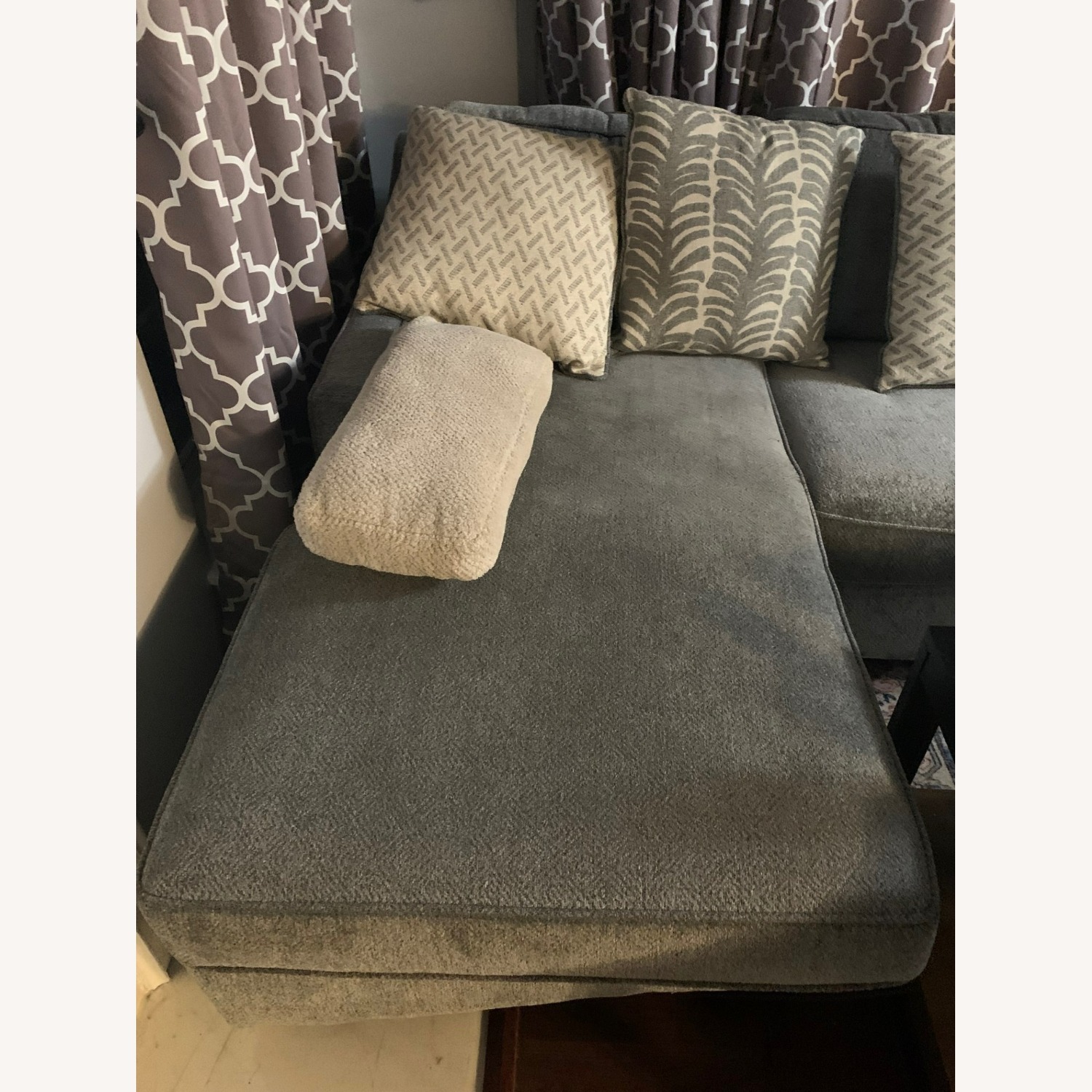 Light Gray Fabric 2 Piece Sectional - image-4