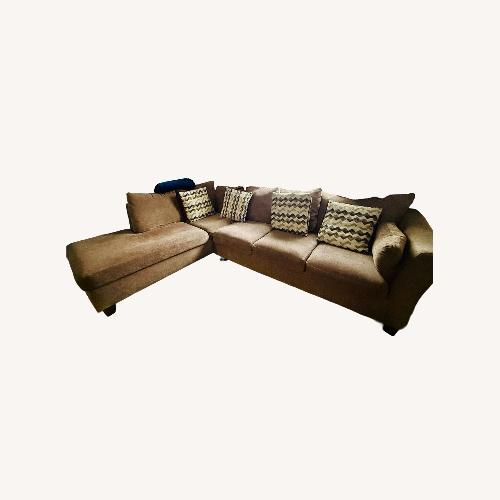 Used Bob's Discount Furniture 2 Piece Sectional for sale on AptDeco