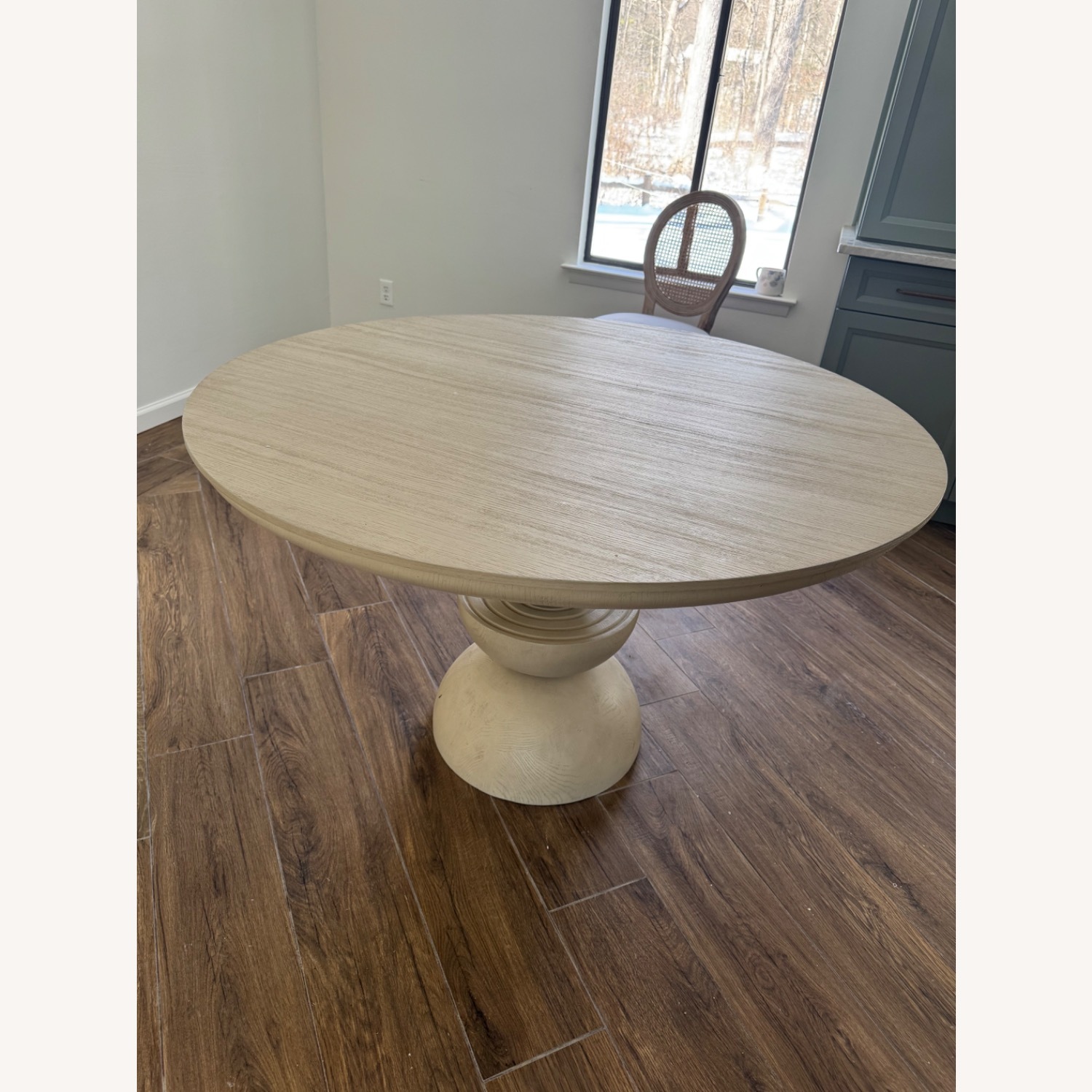 Anthropologie Sonali White Wood Dining Table - image-4