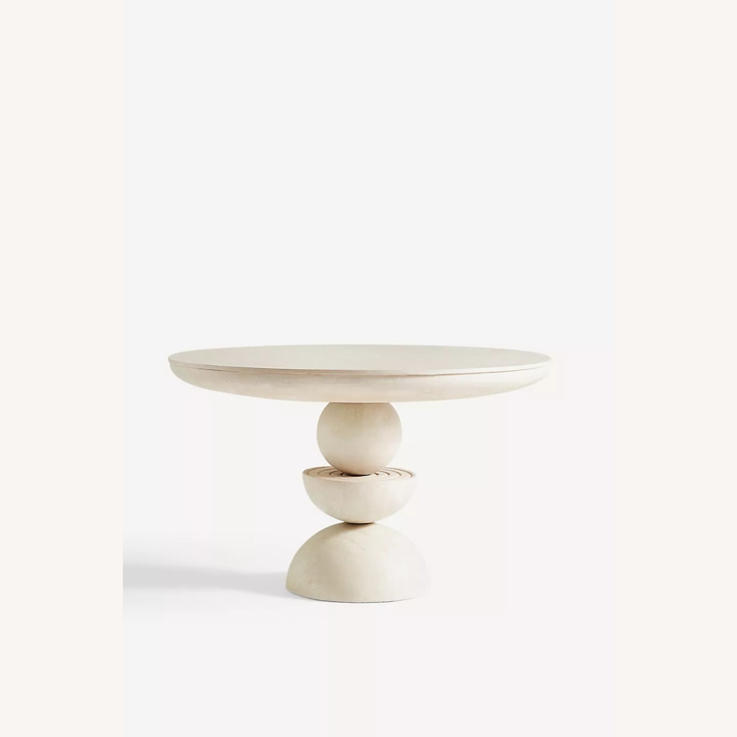Anthropologie Sonali White Wood Dining Table - image-5