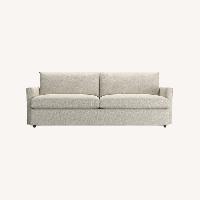 Crate & Barrel Lounge Light Gray Fabric 2 Seater Sofa