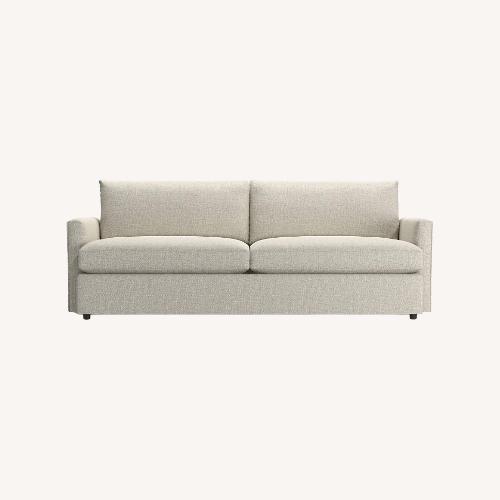Used Crate & Barrel Lounge Light Gray Fabric 2 Seater Sofa for sale on AptDeco