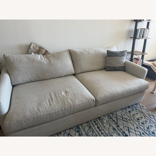 Used Crate & Barrel Lounge Light Gray Fabric 2 Seater Sofa for sale on AptDeco