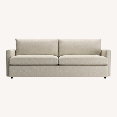 Used Crate & Barrel Lounge Light Gray Fabric 2 Seater Sofa for sale on AptDeco