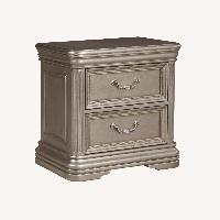 Ashley Furniture Birlany Silver Wood Nightstand