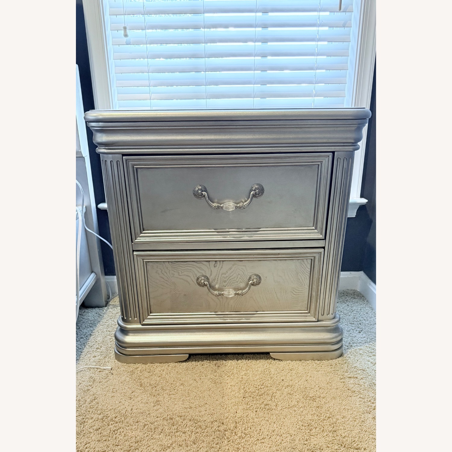 Ashley Furniture Birlany Silver Wood Nightstand - image-2