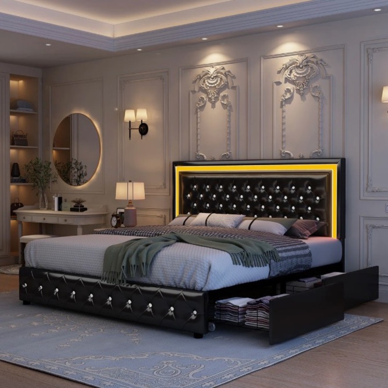 Bed Frame Queen Size - image-1