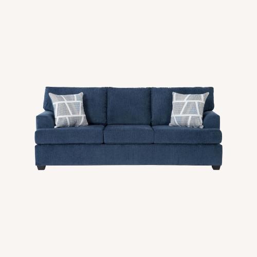 Used Living Spaces Blue 3+ Seater Sofa for sale on AptDeco