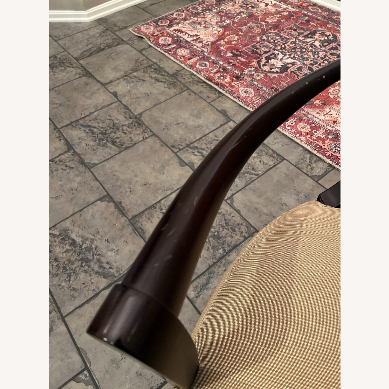 Baker Furniture Barbara Barry Dark Brown Wood Accent Chair - image-5