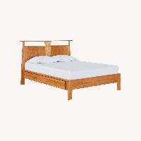 Scandinavian Designs Natural Wood Queen Bed