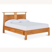 Scandinavian Designs Natural Wood Queen Bed