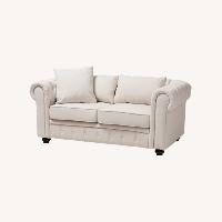 Baxton Studio Beige Loveseat