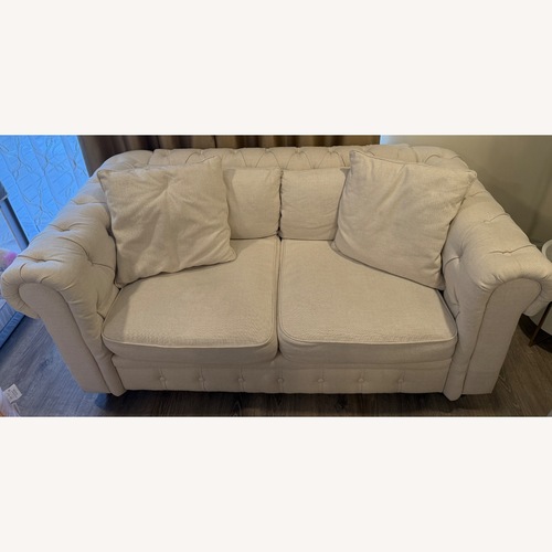 Used Baxton Studio Beige Loveseat for sale on AptDeco