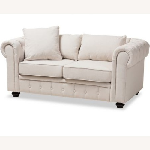Used Baxton Studio Beige Loveseat for sale on AptDeco