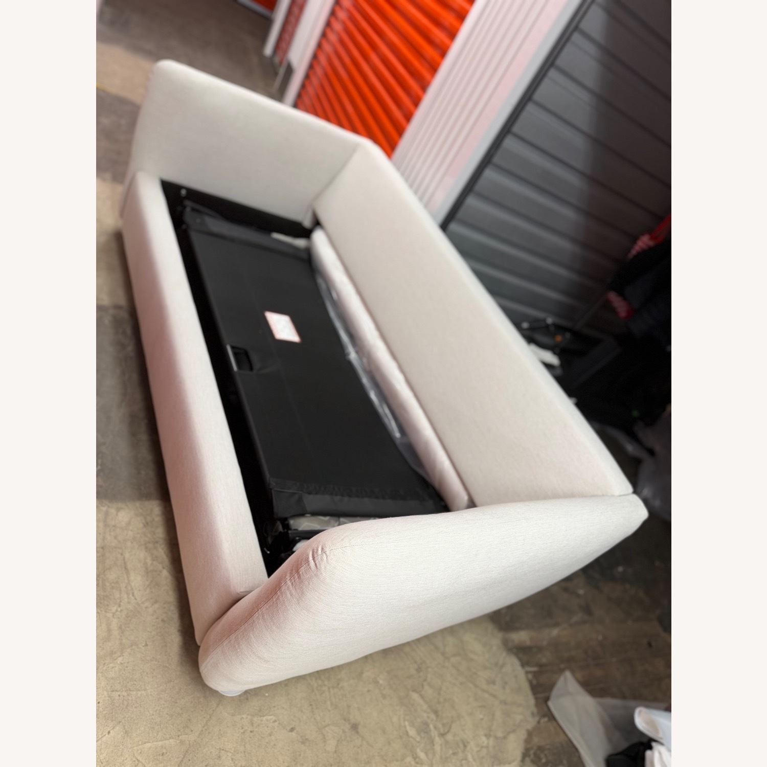 Article Leigh 83" Sofa Bed-Silver Ivory - image-2