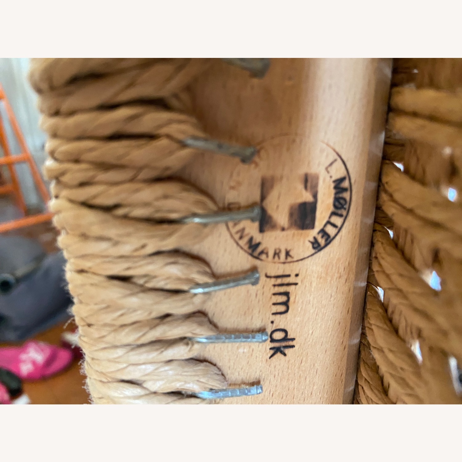 Light Brown Wood Armchair - image-1